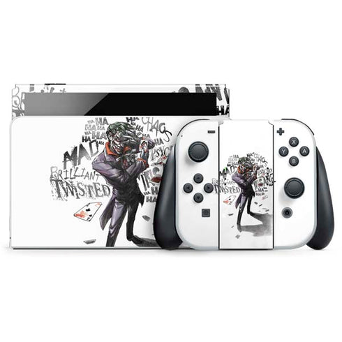 DC Comics The Joker Brilliantly Twisted Nintendo Switch OLED (2021) Skin